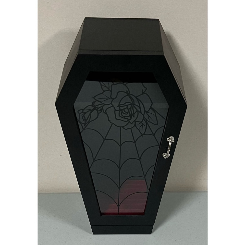 Dolls Kill Black ‘Eternal Jewel’ Coffin-Shaped Gothic Jewelry Box Home Decor 🥀✨